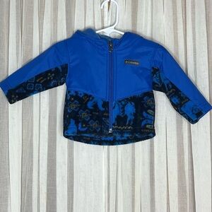 Columbia Blue Fleece 3-6 Months Jacket